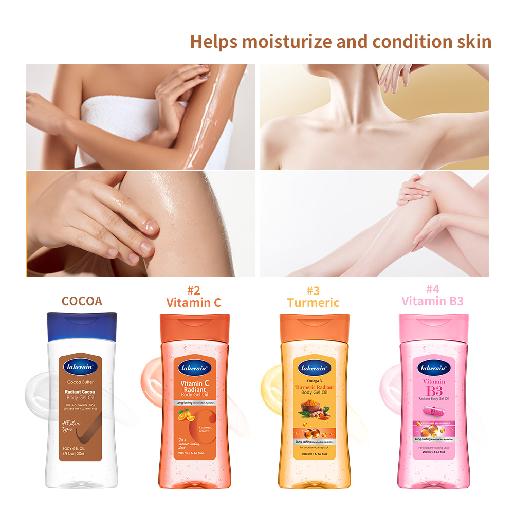 Skincare Glow Glowing - Minyak Gel Tubuh Vitamin C Kunyit