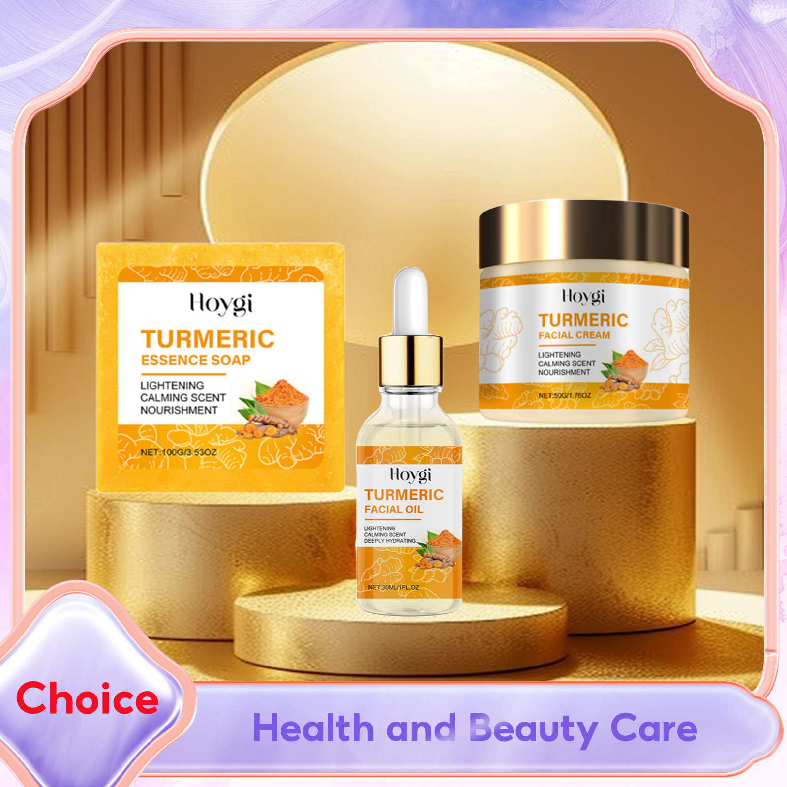 Skincare Whitening - Set Perawatan Kulit Kunyit Sabun Tubuh