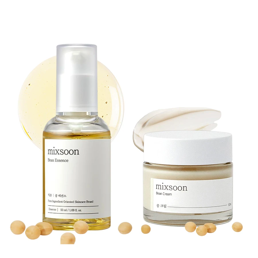 Skincare Korea - Set Krim Esens Kacang Mixsoon Duo,