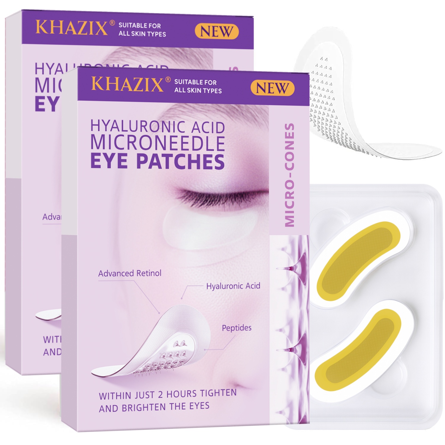Skincare Moisturizer - Patch Mata Microneedle Retinol Asam Hialuronat,