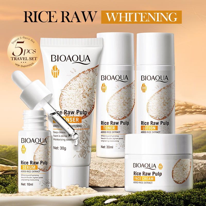Set Perawatan Kulit Beras Pure - Skincare Whitening ulasan dan harga