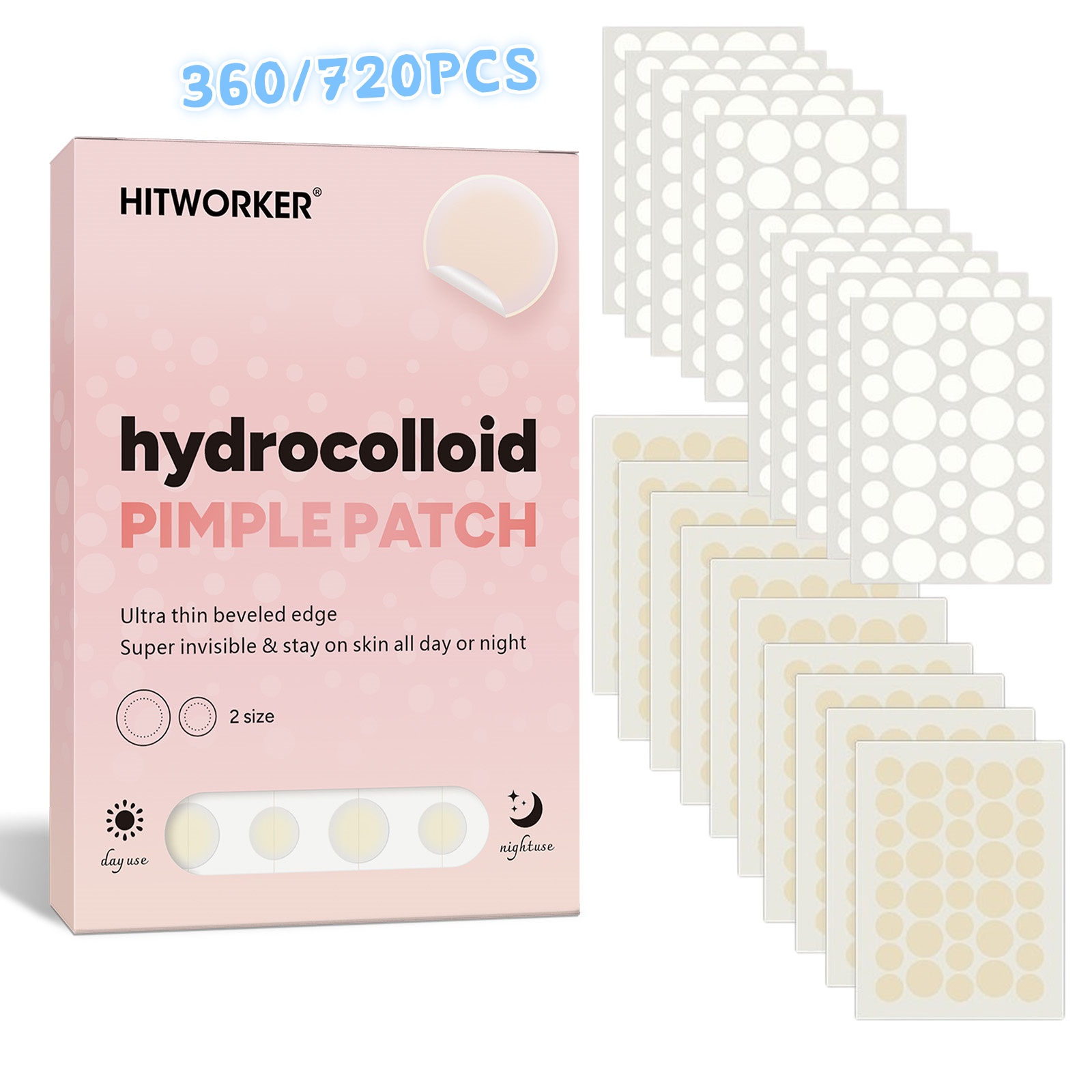 360/720Pcs Plester Hidrokoloid - Skincare Oil Control ulasan dan harga